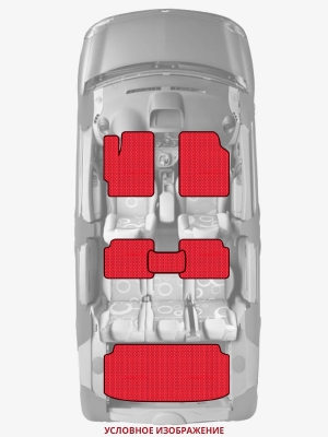 ЭВА коврики «Queen Lux» комплект для Ford F-Series (7G)